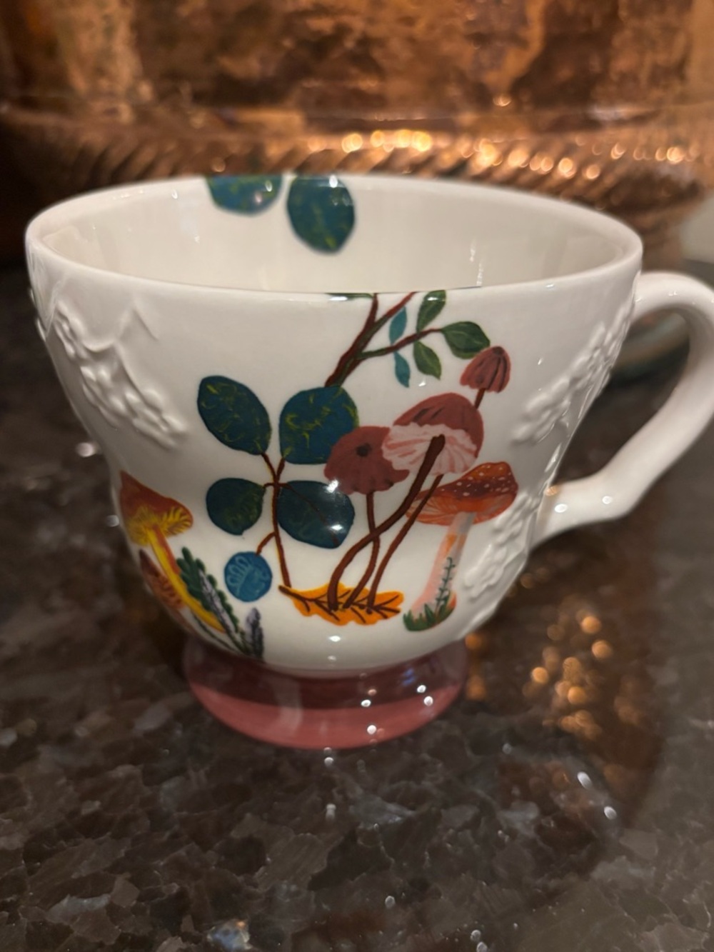 Anthropologie Nathalie Lete Marais Mushroom Stoneware Mug